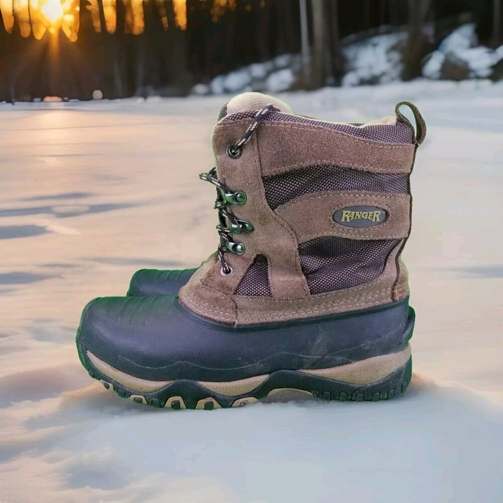 ✅Ranger Winter Snow Duck Boots Men's 9 W/Removable Thermolite Insulation Insoles